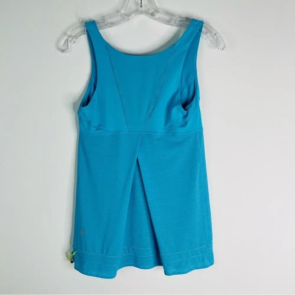 Lululemon blue Ra Ta Ta topper cinch athletic activewear tank top 6